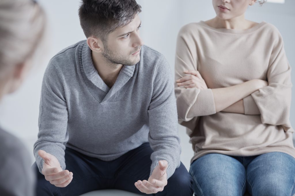 Young people with problems in marriage on psychotherapy
